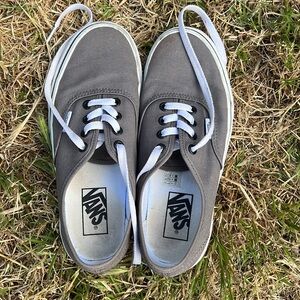 Gray authentic vans
